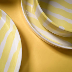 Schale Stripes Spiaggia Yellow