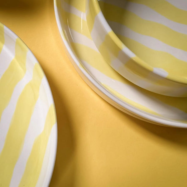 Schale Stripes Spiaggia Yellow