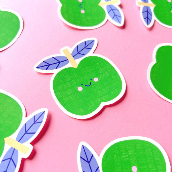 Green Apple Sticker