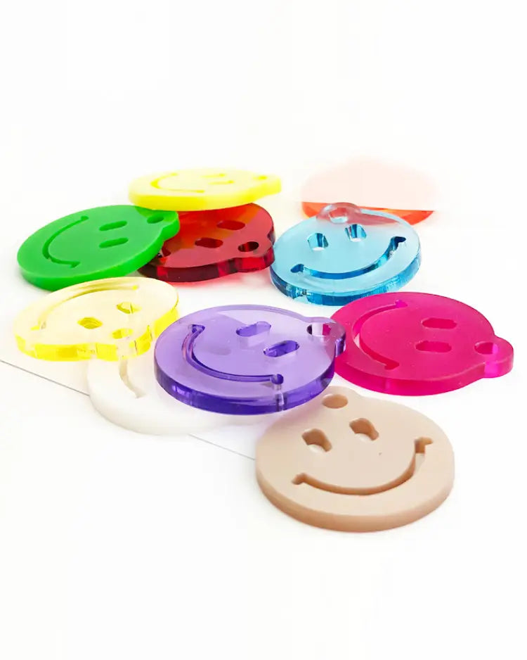 Mo Man Tai - Smiley Schlüsselanhänger Mix (div. Farben)