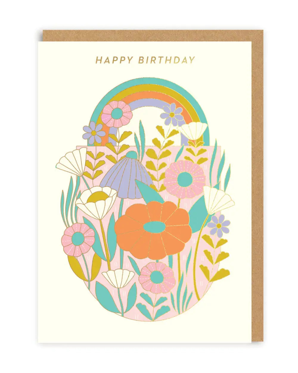 Happy Birthday Daisies Klappkarte