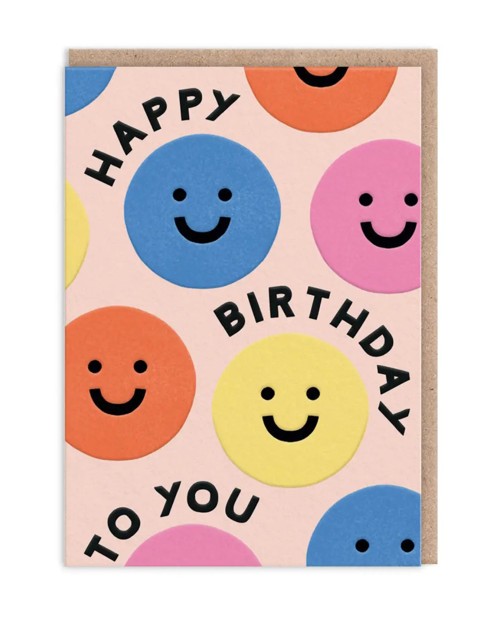 Happy Birthday Smiley Greeting Klappkarte