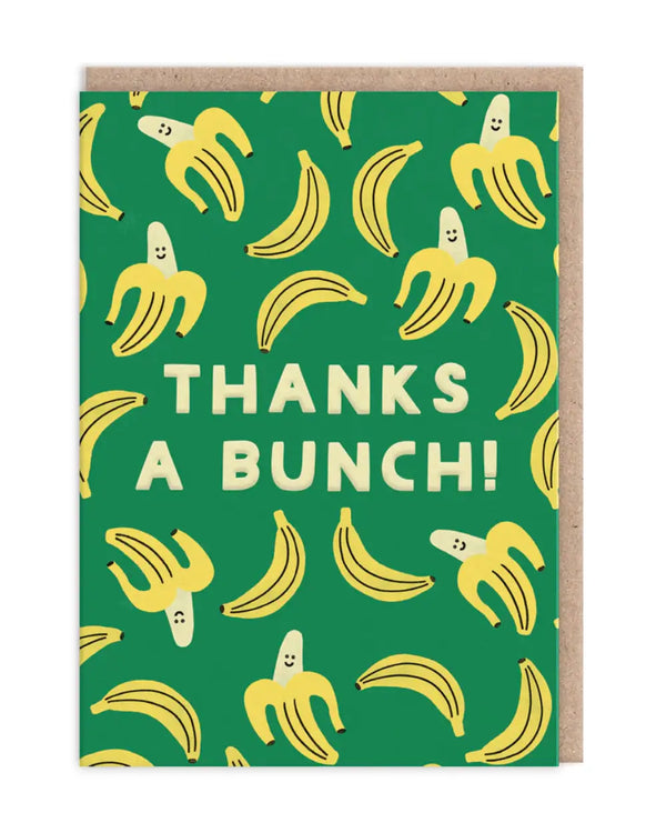 Thanks A Bunch Banana Klappkarte