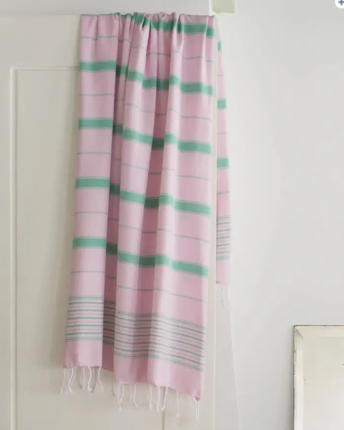 Ottomania - Hamamtuch Ege Pink Jade Green