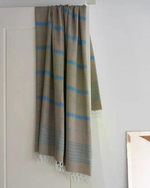Ottomania - Hamamtuch Ege Olive Green Ocean Blue
