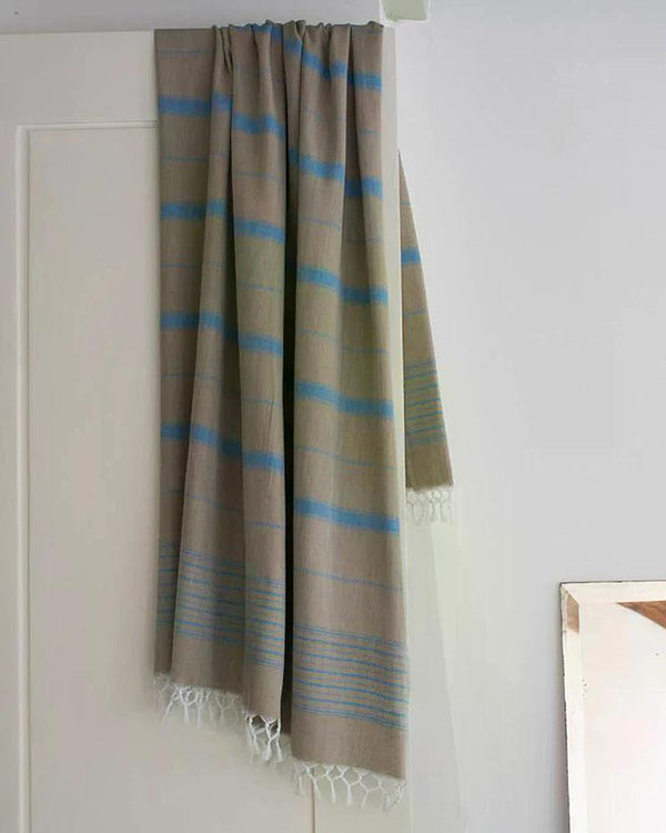 Ottomania - Hamamtuch Ege Olive Green Ocean Blue