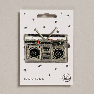 Boom Box  Aufnäher (zum Aufbügeln)