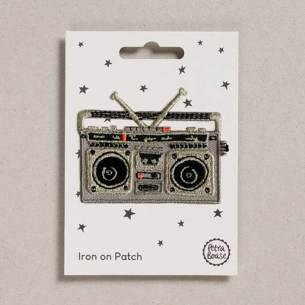 Boom Box  Aufnäher (zum Aufbügeln)