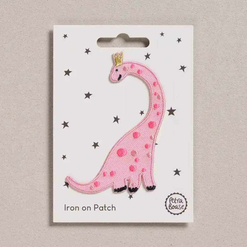 Pink Dino Aufnäher (zum Aufbügeln)