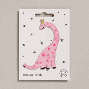 Pink Dino Aufnäher (zum Aufbügeln)
