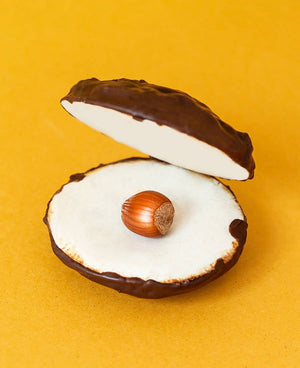 Lebkuchen Dose Ollie Silvester mit 5 gemischten veganen Elisen