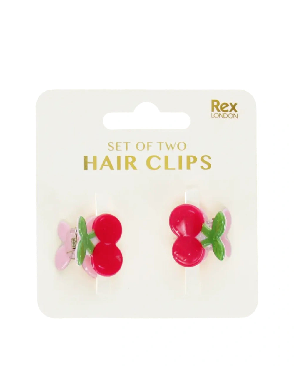 Haarklammern 2er Set Kirschen Mini Rex London