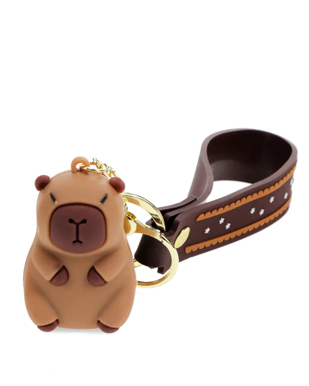 Schlüsselanhänger Wasserschein Capybara Braun Rex London Armband