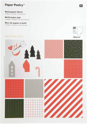 Motivpapierblock I love Christmas