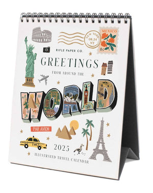 2025 Greetings From Around The World Tischkalender