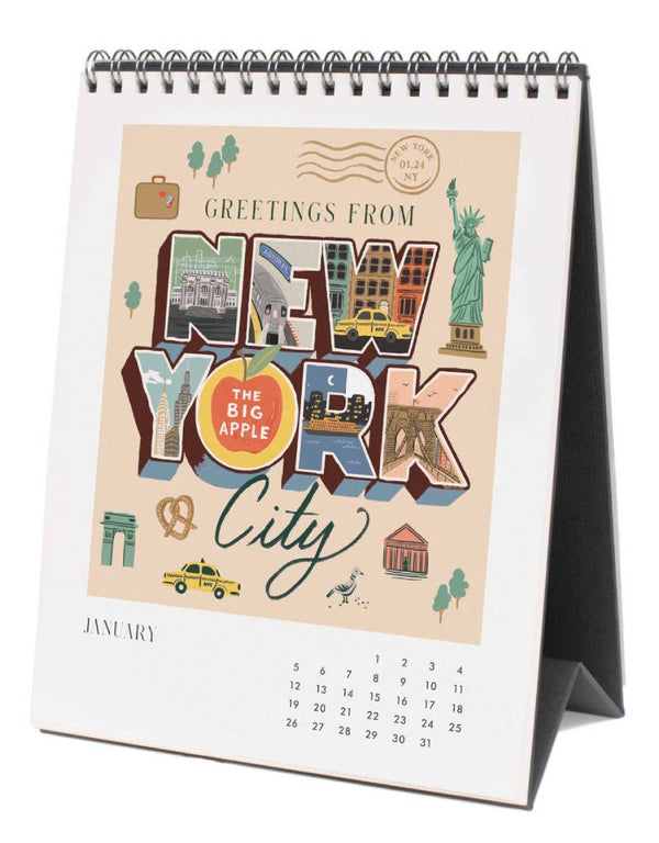 2025 Greetings From Around The World Tischkalender