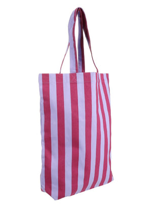 Shopper Baumwolle Streifen Sunset Lilac Positano Purple