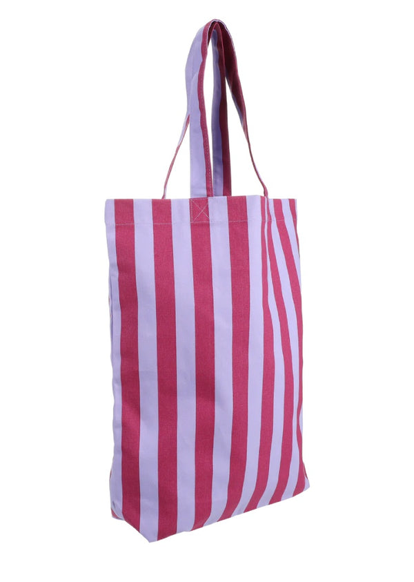 Shopper Baumwolle Streifen Sunset Lilac Positano Purple