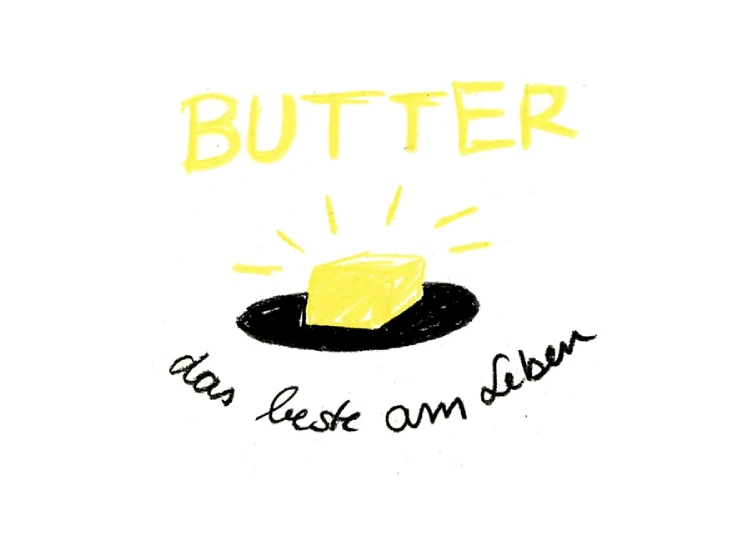 Slinga - Butter Postkarte