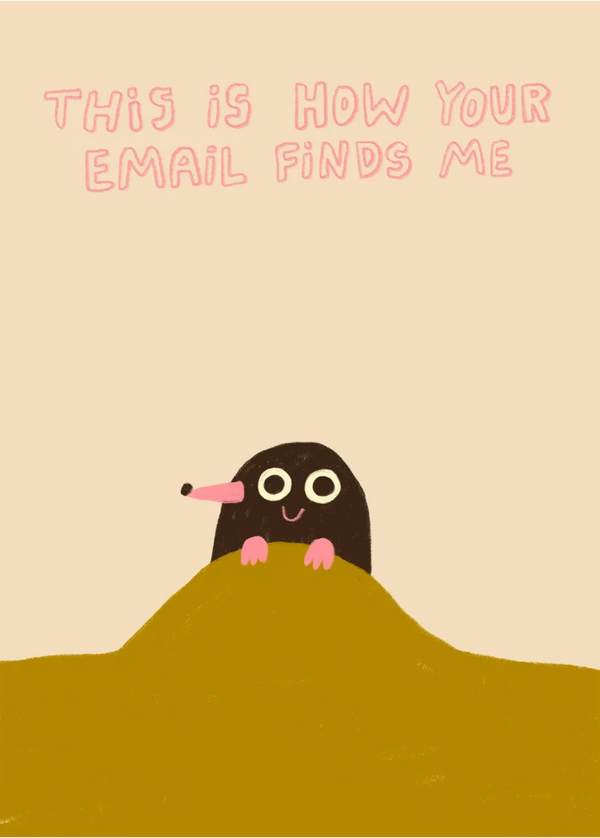 Slinga - How Your Email Finds Me Postkarte