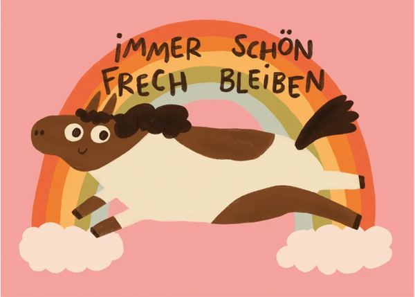 Slinga - Schön frech bleiben Postkarte