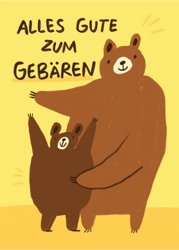 Slinga - Alles Gute zum Gebären Postkarte