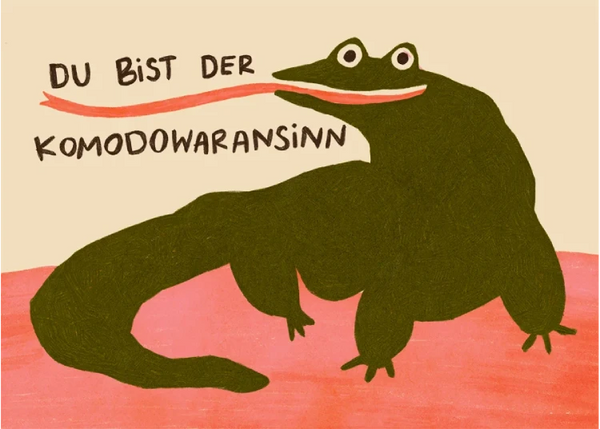 Slinga - Komodowaransinn Postkarte