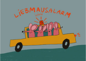 Slinga - Liebmausalarm Postkarte