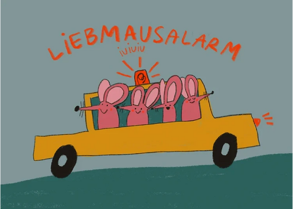 Slinga - Liebmausalarm Postkarte