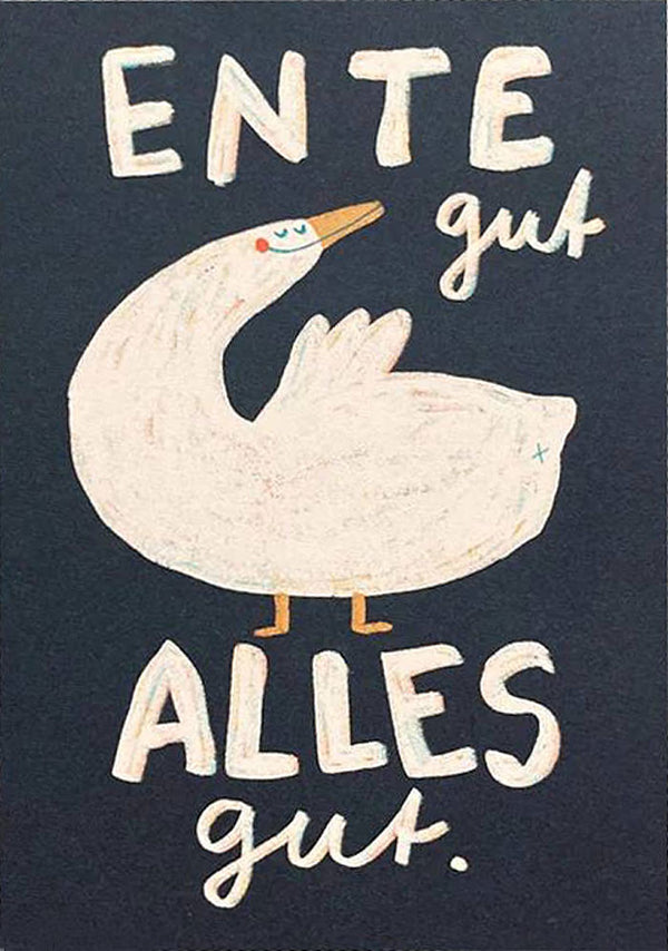 Ente Gut Alles Gut Postkarte