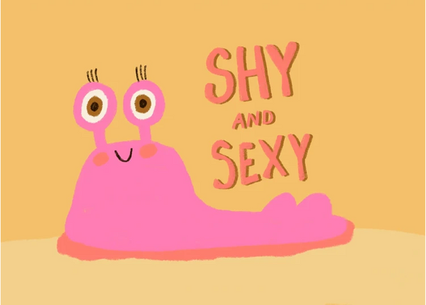 Slinga - Shy and Sexy Postkarte