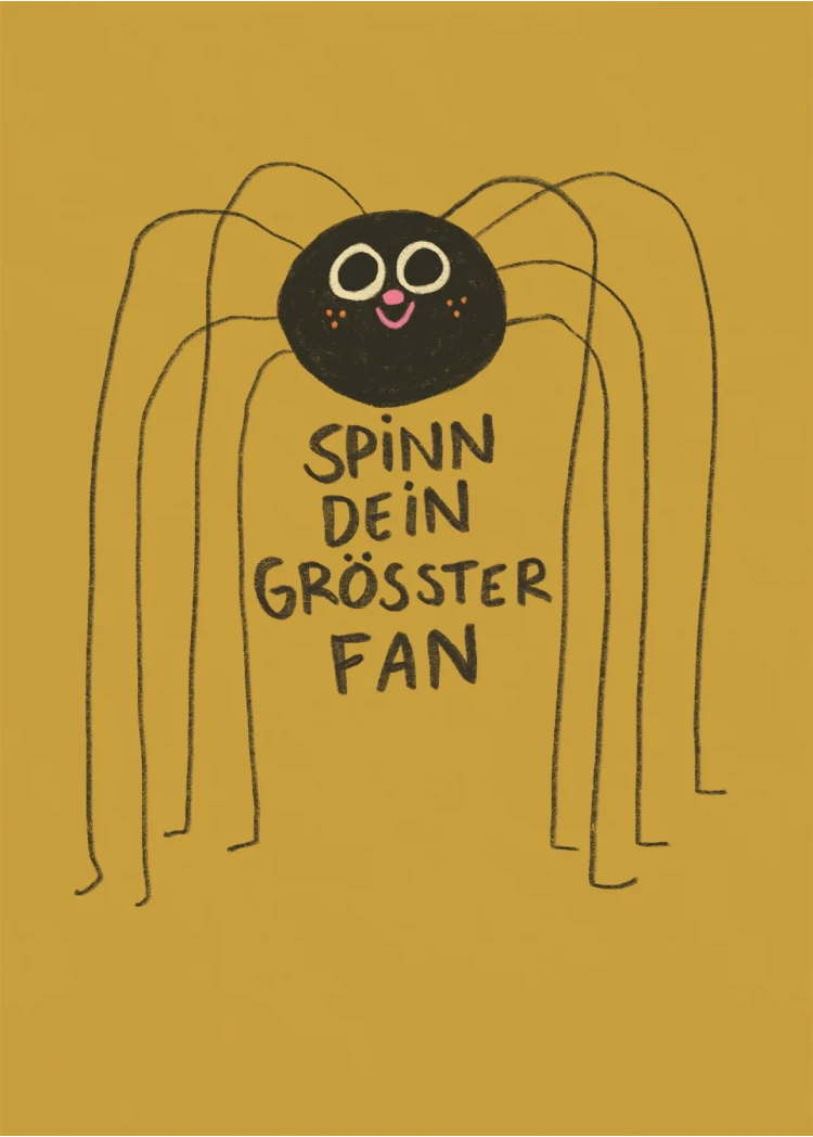 Slinga - Spinn dein größter Fan Postkarte