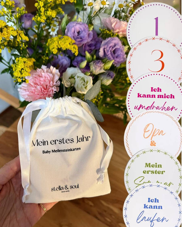 Mein erstes Jahr | Baby Meilensteinkarten