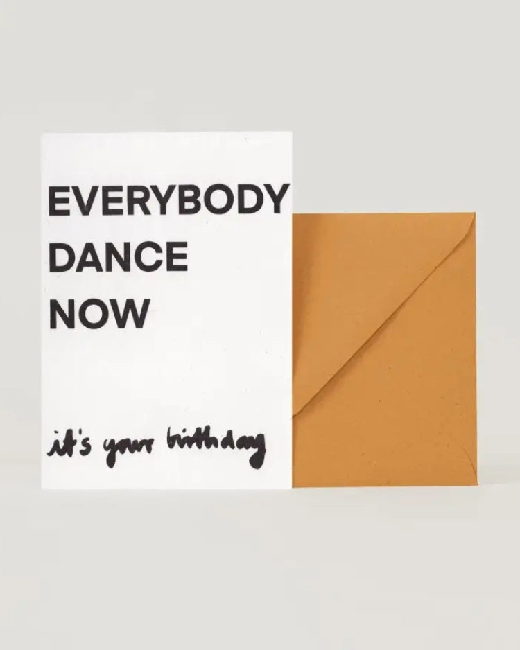 Happy Birthday Everybody Dance Now Klappkarte