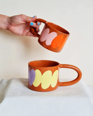 Funky Mug Yellow & Purple