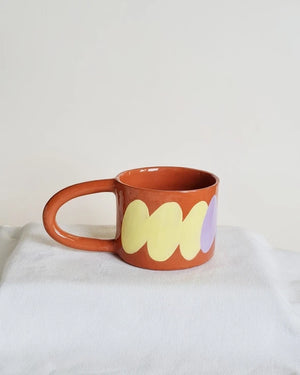 Funky Mug Yellow & Purple