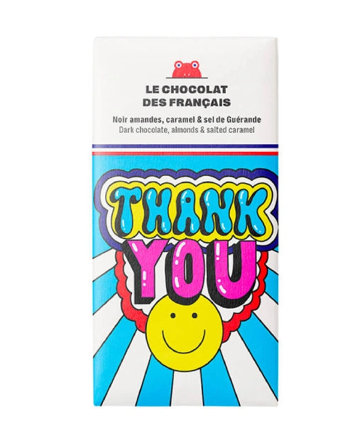 Thank You Dunkle Schokolade mit Mandeln und gesalzenem Karamell 70g