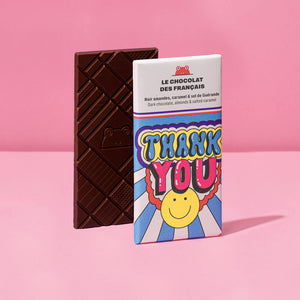 Thank You Dunkle Schokolade mit Mandeln und gesalzenem Karamell 70g