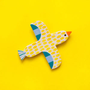Keramik-Vogel Yellow