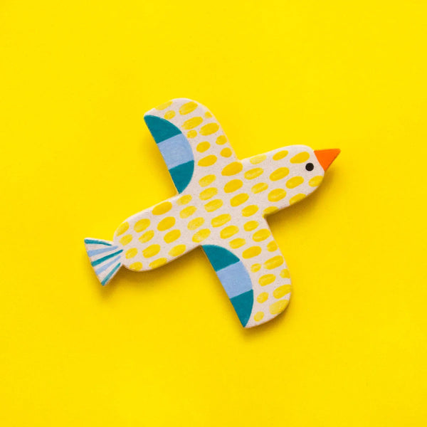 Keramik-Vogel Yellow
