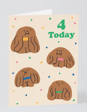 4 Today Birthday Kids Klappkarte