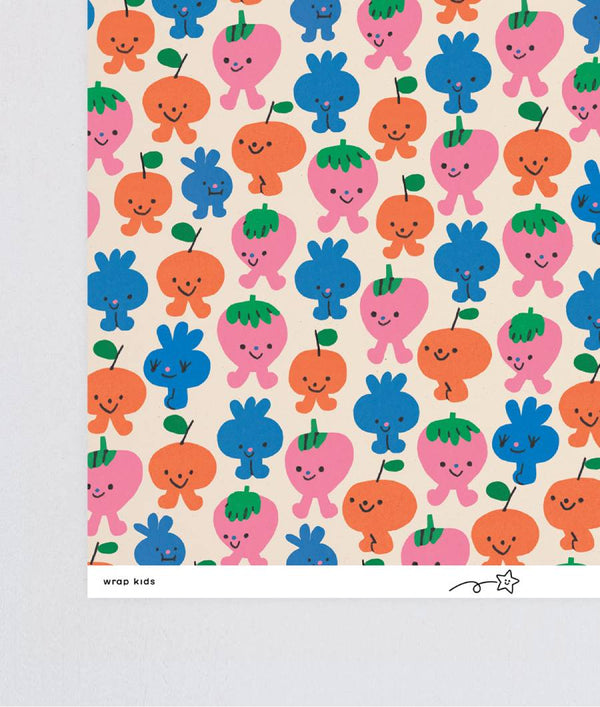 Birthday Fruits Geschenkpapier