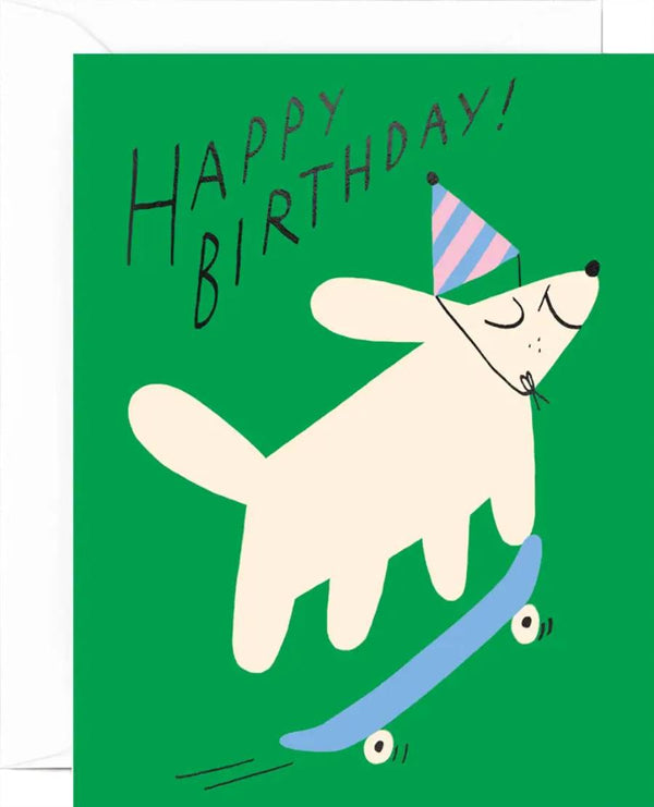 Happy Birthday Skateboard Klappkarte