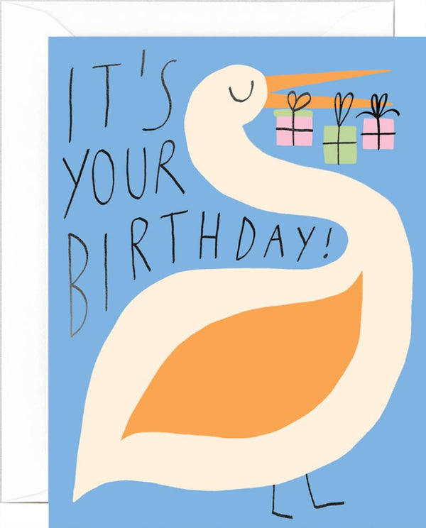 It's your Birthday Stork Klappkarte