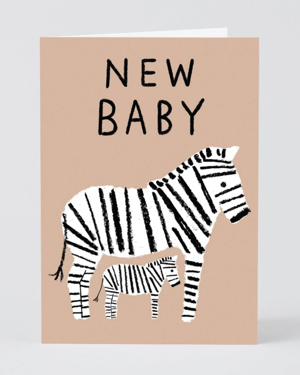 New Baby Zebra Klappkarte