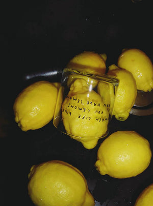 Yahya Studio - When Life Gives You Lemons Glas 350 ml
