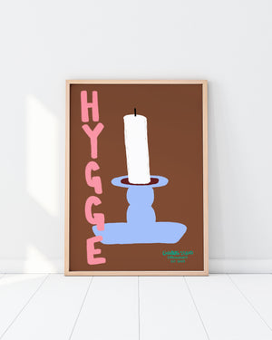 Hygge Candle Poster (Din A3)