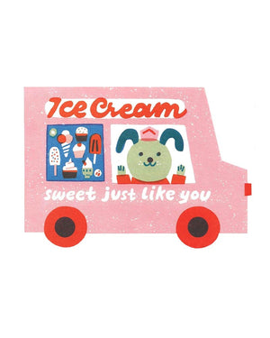 Ice Cream Van Die Cut Klappkarte