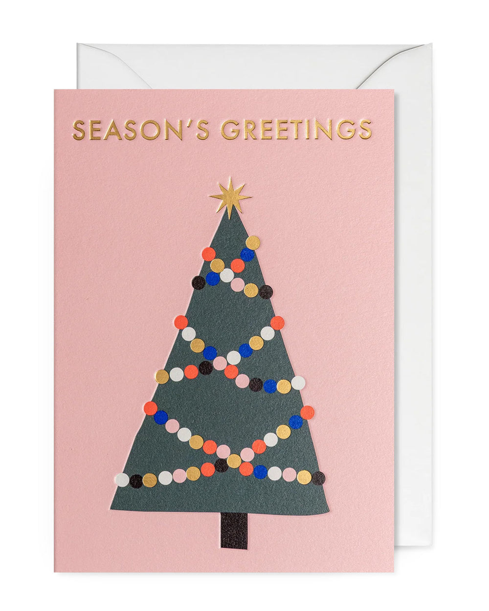 Jennifer Bouron Xmas Illustrative Tree Klappkarte