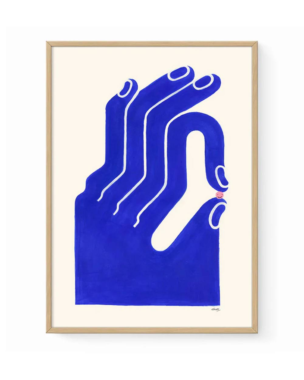 It's OK Blue Poster - Frederique Matti (50x70cm)